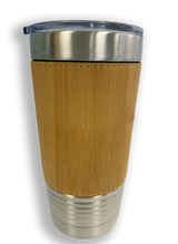 Load image into Gallery viewer, Bamboo Leatherette Polar Camel Tumbler 20 oz. - Personalized