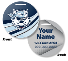 Load image into Gallery viewer, HSSD Aluminum 2 Sided Bag Tag - Personalized