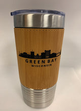 Load image into Gallery viewer, Bamboo Leatherette Polar Camel Tumbler 20 oz. - Personalized