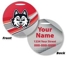 Load image into Gallery viewer, HSSD Aluminum 2 Sided Bag Tag - Personalized