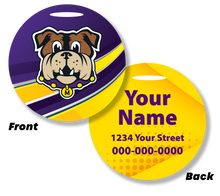 Load image into Gallery viewer, HSSD Aluminum 2 Sided Bag Tag - Personalized