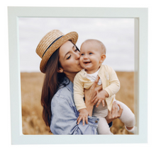 Load image into Gallery viewer, Wood Square Frame White Coated