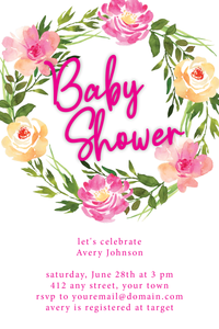 Baby Shower 4 x 6