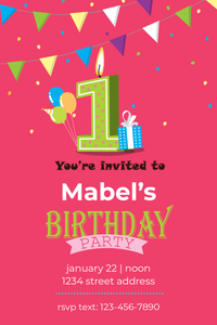Birthday Invite - 4 x 6