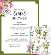 Load image into Gallery viewer, Bridal Shower Invitation - Vertical
