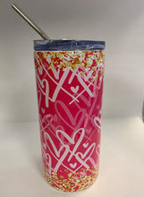 Load image into Gallery viewer, 16oz Stainless Steel Tumbler with Lid &amp; Metal Straw

