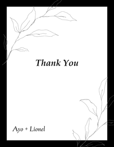 Thank You Cards (Flat)